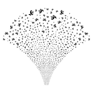 Kaynak anten akışı simgeleri