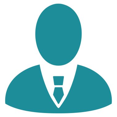 Patron düz vektör simgesi