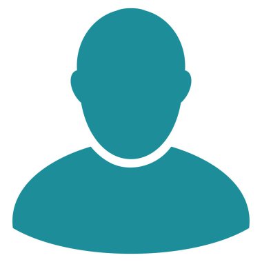 Müşteri düz vektör simgesi