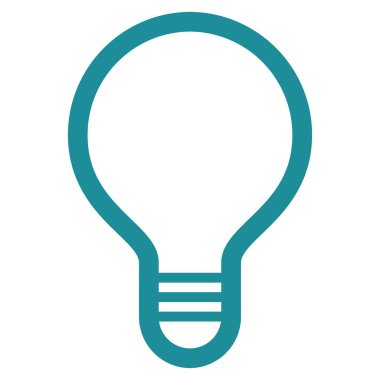 Lamba ampul düz vektör simgesi