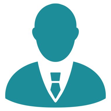 Yöneticisi düz vektör simgesi