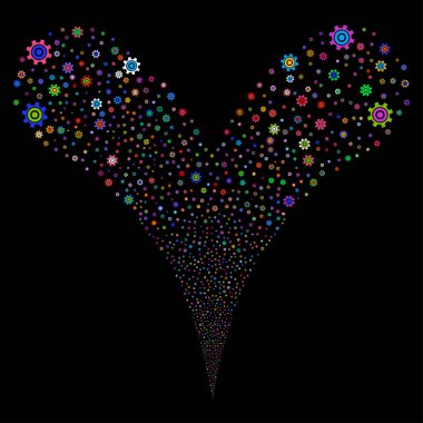 Karikatür çeşme dere