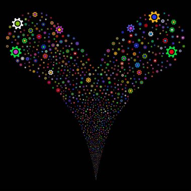 Karikatür çeşme dere