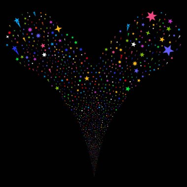 Konfeti yıldız çeşme dere