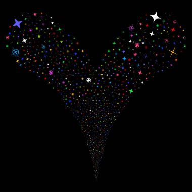 Konfeti yıldız çeşme dere