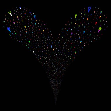 Konfeti yıldız çeşme dere