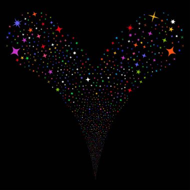 Konfeti yıldız çeşme dere