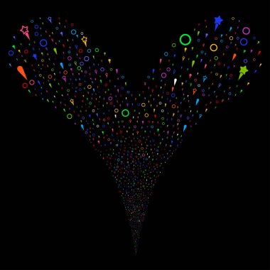 Konfeti yıldız çeşme dere