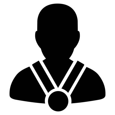 Şampiyon düz simgesi