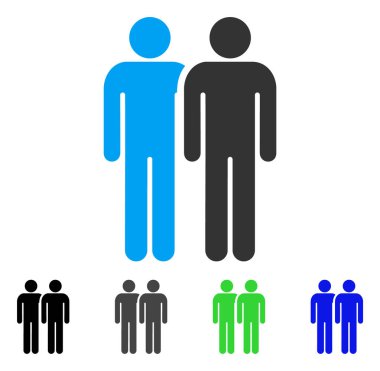 Eşcinsel Çift düz simgesi