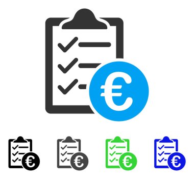 Euro satın alma Pad düz simgesi