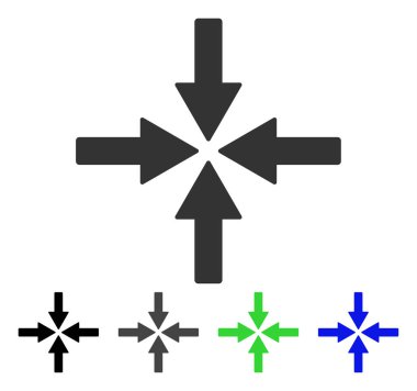 Oklar düz simgesi collide