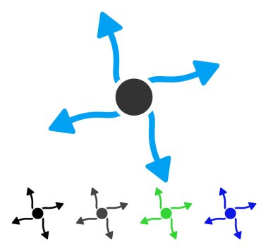Eğri ok düz simgesi