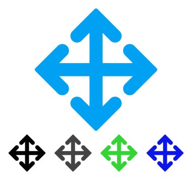 Yön türevleri düz simgesi