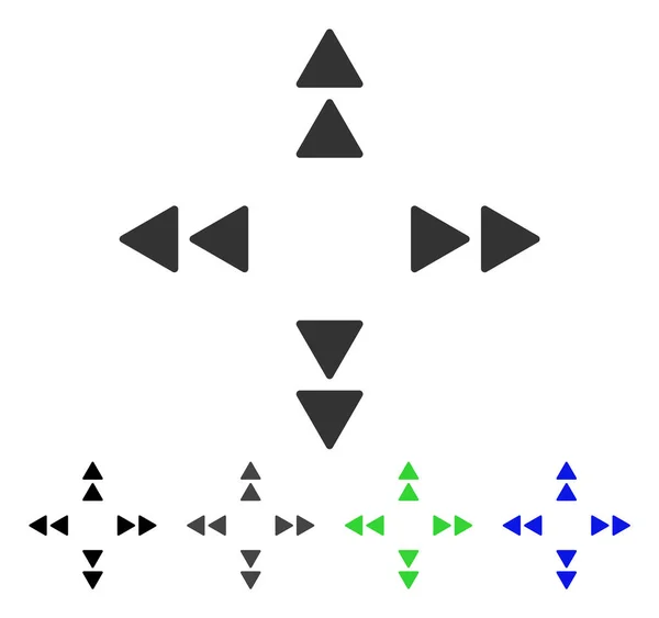 Déplacer Icône plate — Image vectorielle