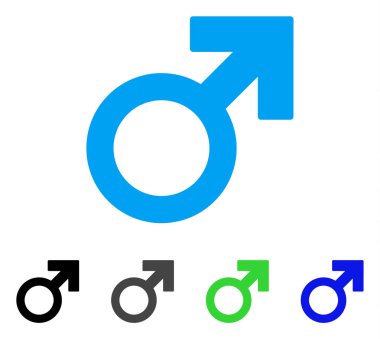 Mars sembol düz simgesini