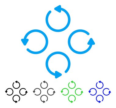 Düz döndürme simgesi