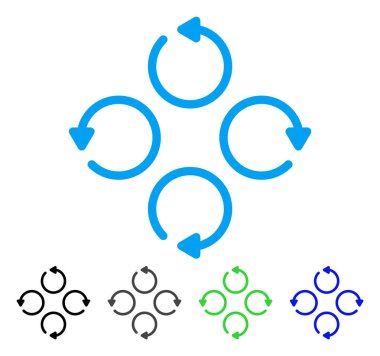 Düz döndürme simgesi