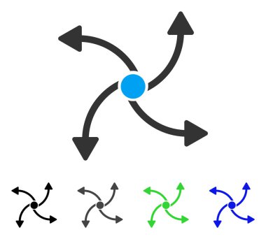 Yön düz simgesi girdap
