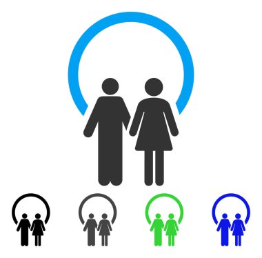 Evlilik düz simgesi