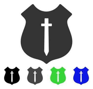 Koruma Kalkanı düz simgesi