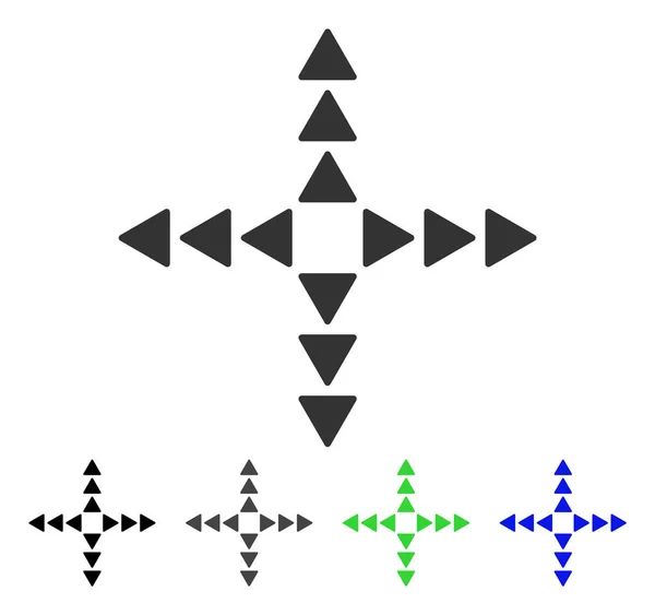 Dirección exterior Icono plano — Archivo Imágenes Vectoriales