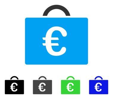 Euro defter tutma büyük düz simgesi