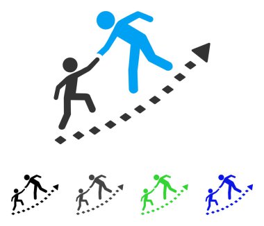 Eğitim ilerleme düz simgesi