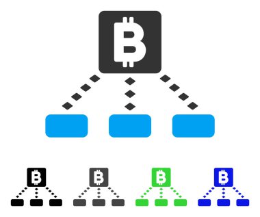 Bitcoin Fişleri Paraya Çevirme düzenini düz simgesi