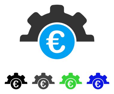 Avrupa Teknoloji düz simgesi