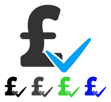 Lirası düz simgesi kabul