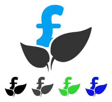 Tarım Lirası başlangıç düz simgesi