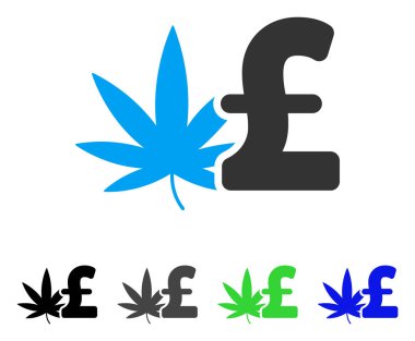 Esrar Lirası iş düz simgesi