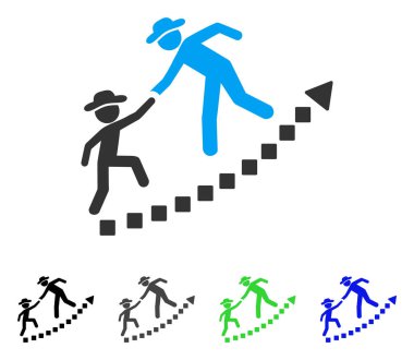 Beyler eğitim büyüme düz simgesi