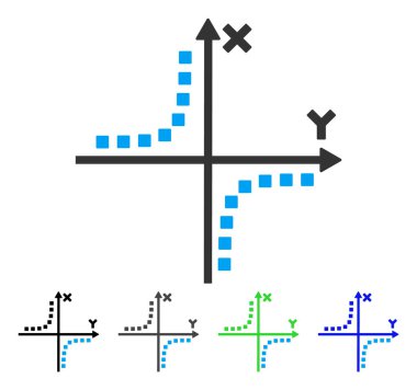 Hiperbol arsa düz simgesi