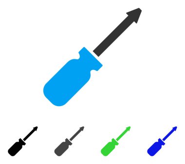 Tornavida düz simgesi