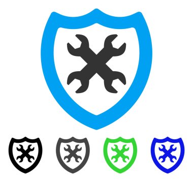 Güvenlik Yapılandırma düz simgesi