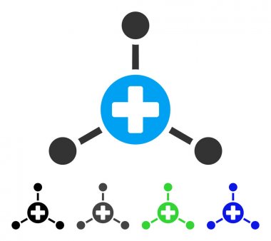 Tıp Merkezi düz simgesi