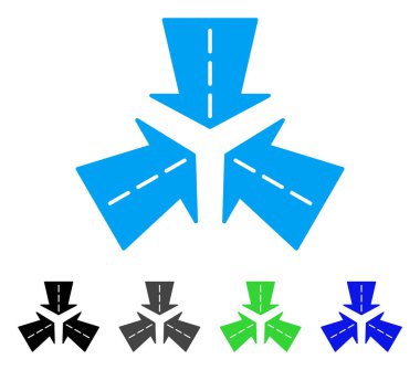 Yön düz simgesi birleştirme