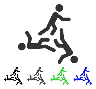 Simge hareketli erkekler düz