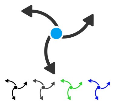 Yön düz simgesi girdap