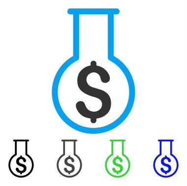 Mali simya düz simgesi