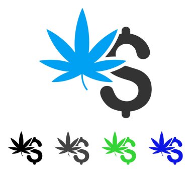 Esrar iş düz simgesi