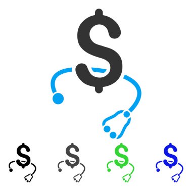 Tıbbi iş düz simgesi