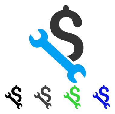 Onarım iş düz simgesi