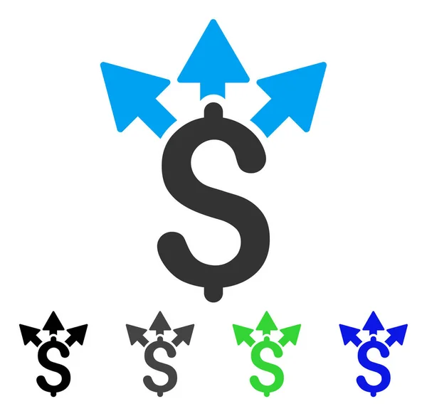 Split Payment Flatrate Symbol — Stockvektor