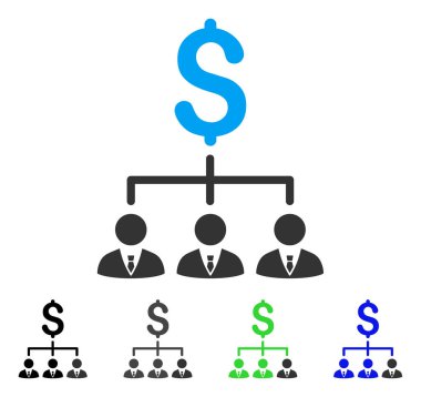 Bankacı bağlantılar düz simgesi