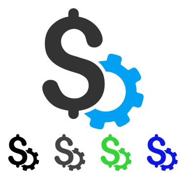 Geliştirme fiyat düz simgesi