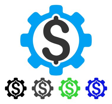 Geliştirme fiyat düz simgesi