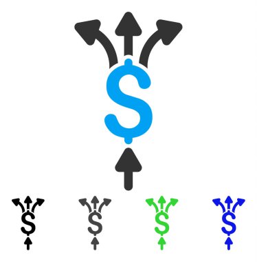 Ödemeler düz simgesi bölmek